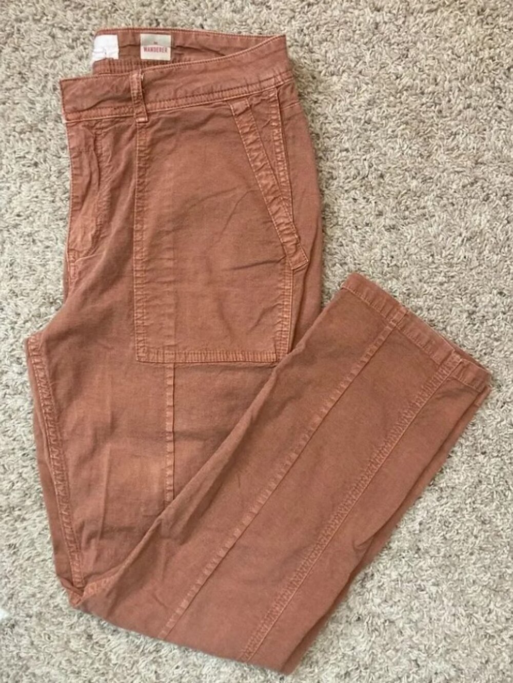 Anthropologie Pilcro "The Wanderer" Utility Pants – Rust/Terracotta, Size 27 - Picture 11 of 11